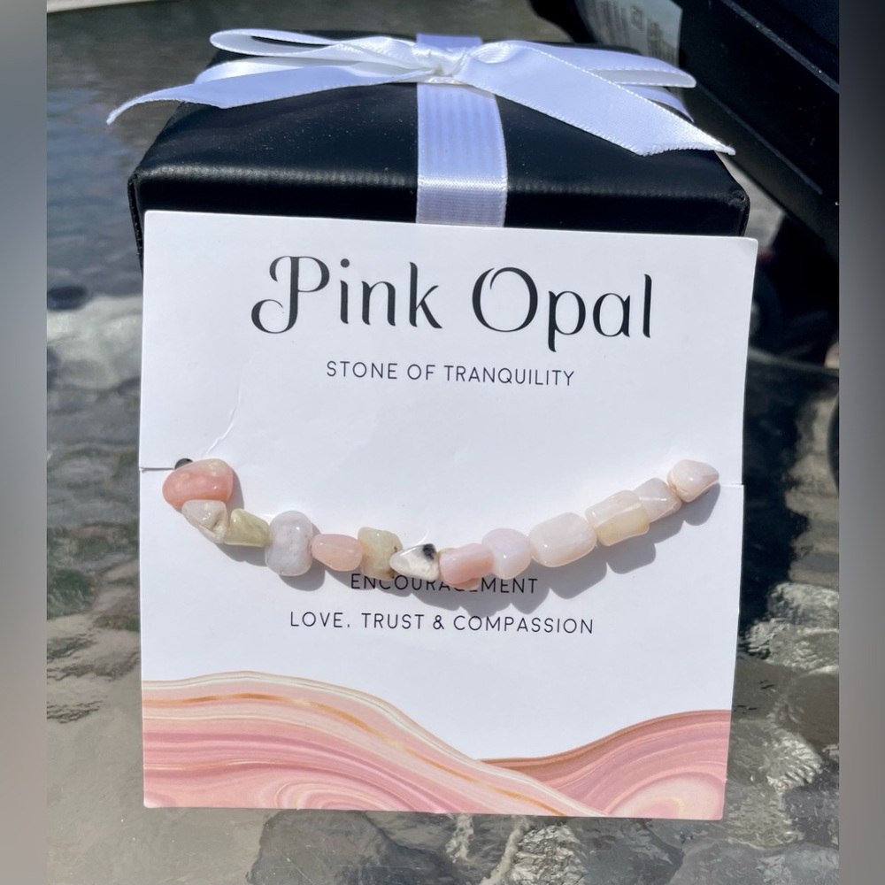 BOGO FREE Pink Opal Natural Stone Bracelet 💖